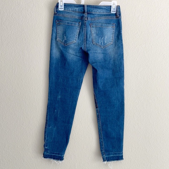 Rewash Classic Karma Rise Patch Distressed Jeans - Picture 2 of 4